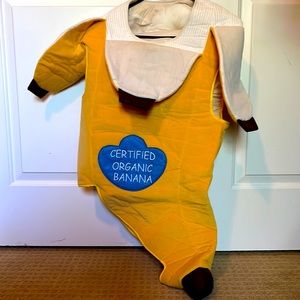 Pottery Barn Banana Costume with candy bag